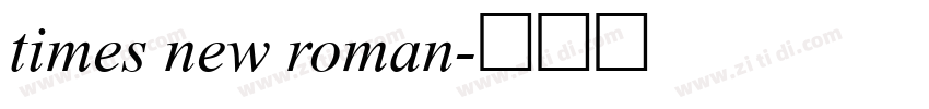 times new roman字体转换